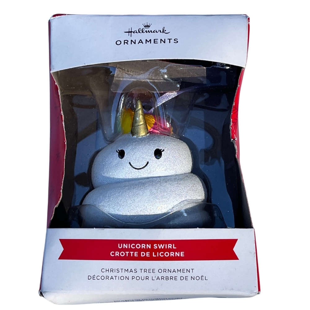 New Hallmark Unicorn Swirl Ornament